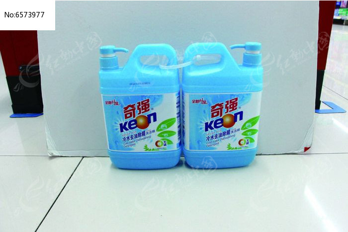 奇强洗洁精 洁净环保，洗涤用品的图像记忆